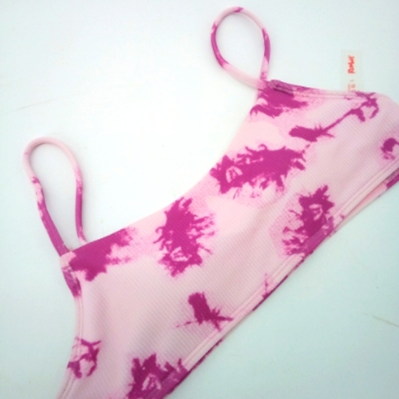 ROMWE Other - Romwe Purple Tie Dye Bikini Top Lightly Padded L Beach Surf Pool Resort Cruise